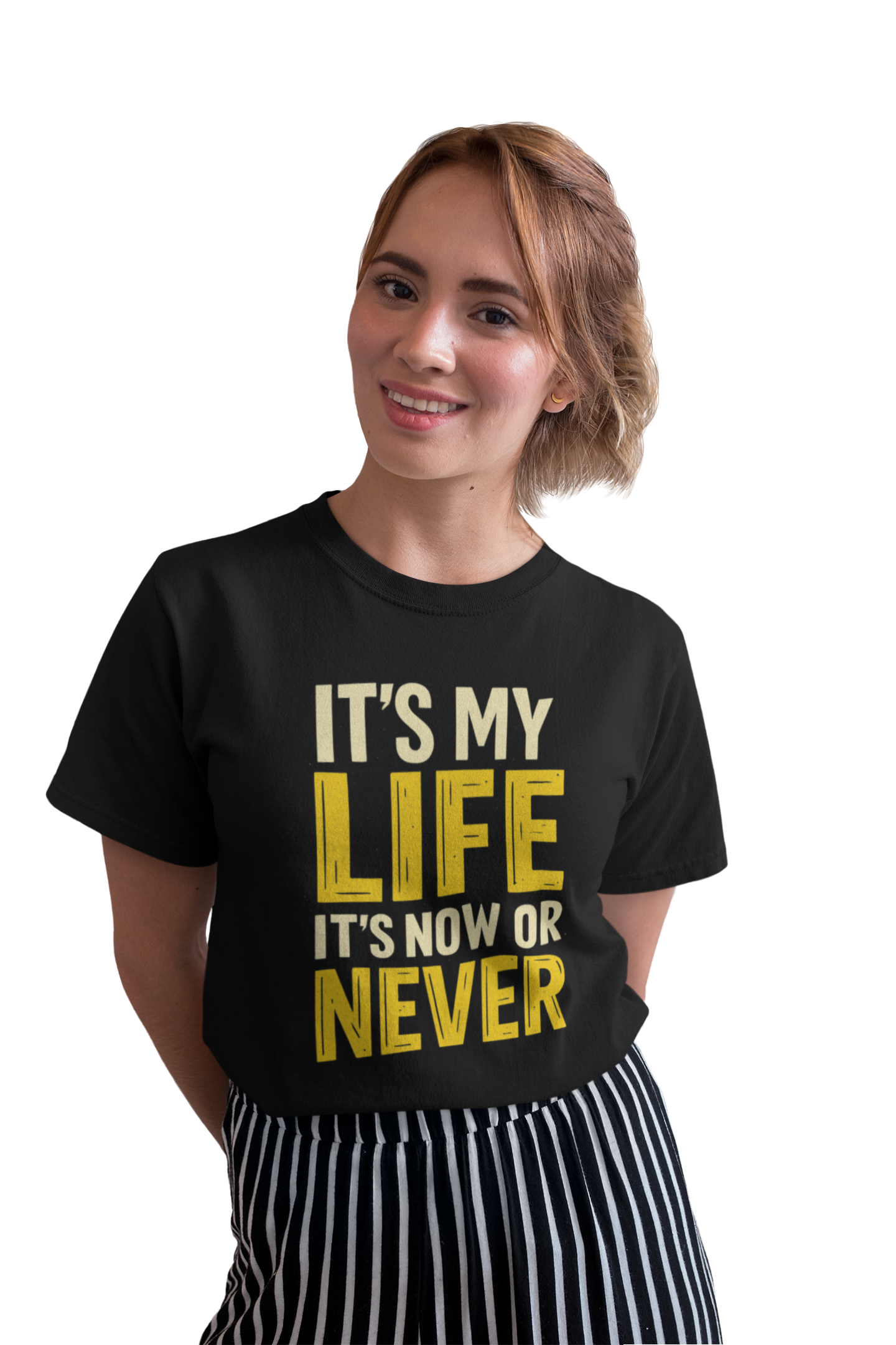 Playera It's My Life – Frase Icónica de Rebelión y Libertad | Estilo Rock Retro Unisex