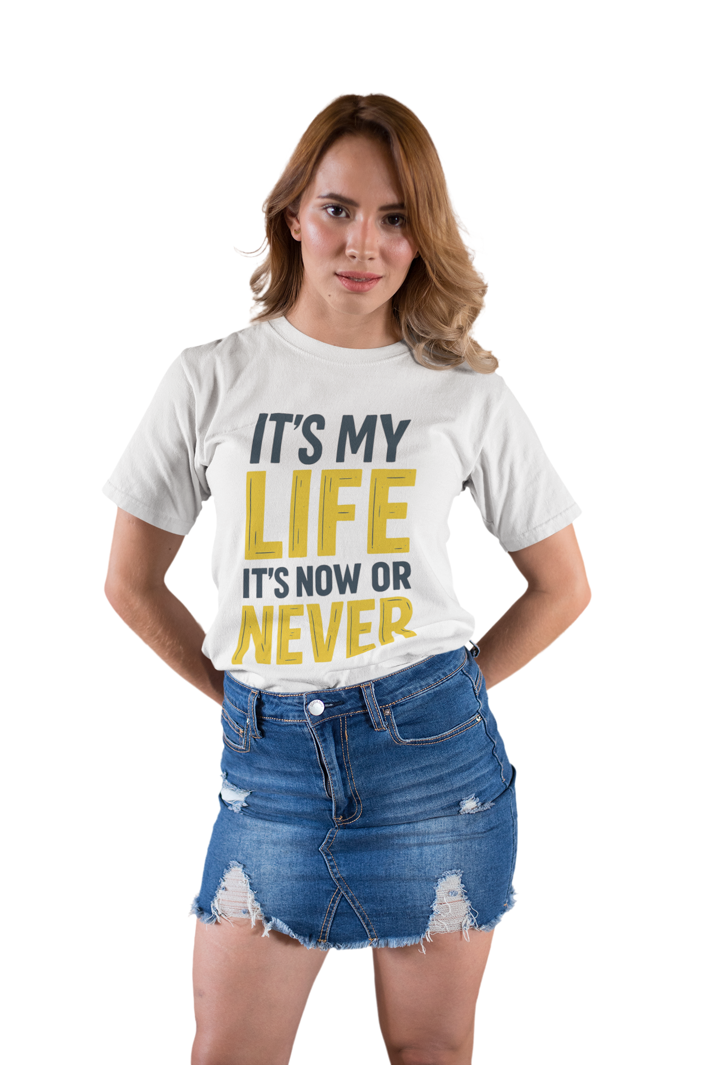 Playera It's My Life – Frase Icónica de Rebelión y Libertad | Estilo Rock Retro Unisex