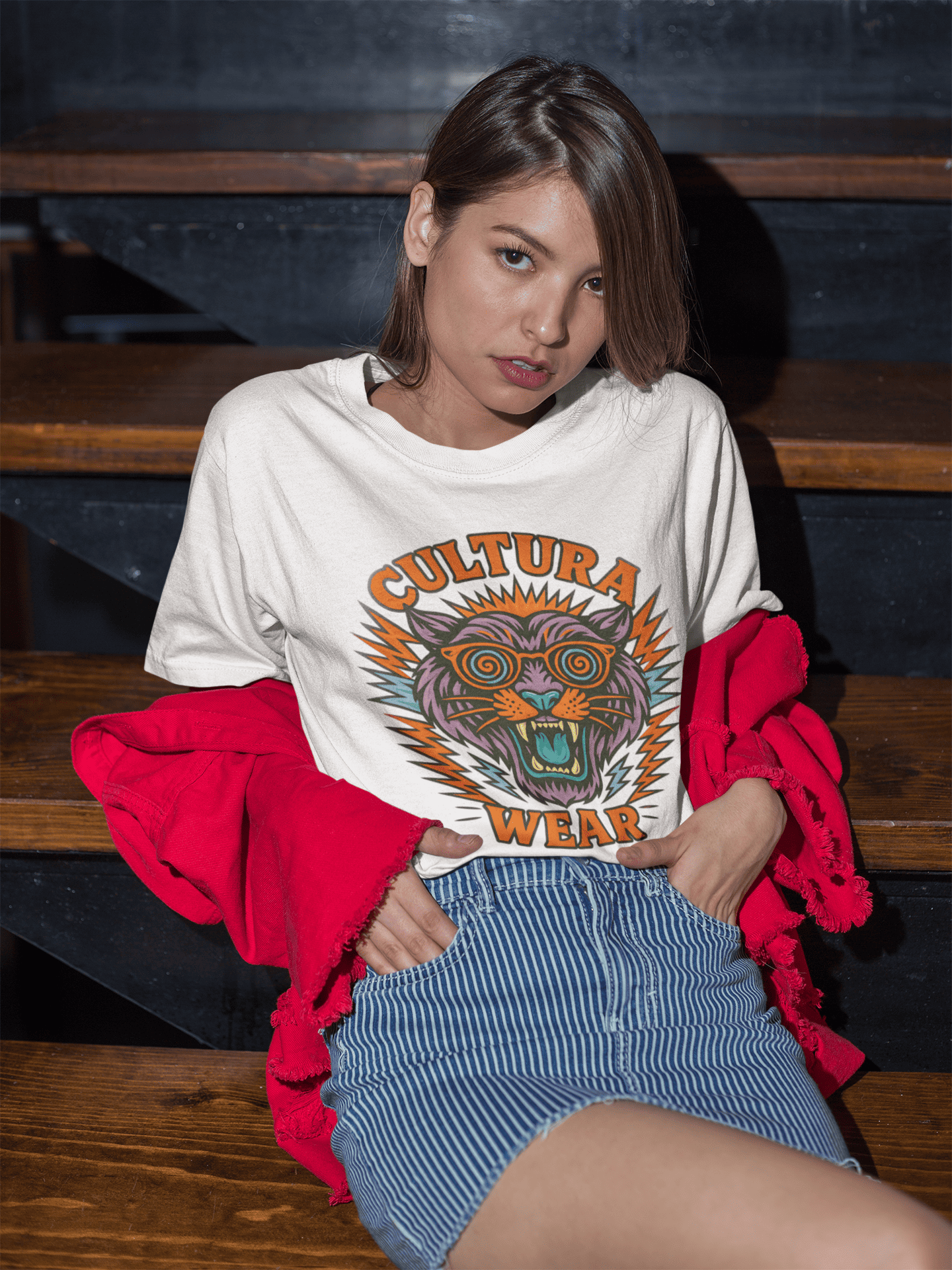 Playera Hipnopanther - Garras, Rayos y Color - Tatuaje Psicodélico