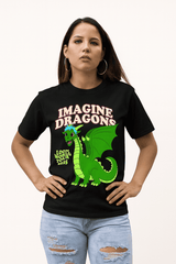 Playera Imagine Dragons – Estilo Retro con Dragón Verde - Loom World Tour 2025