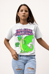 Playera Imagine Dragons – Estilo Retro con Dragón Verde - Loom World Tour 2025