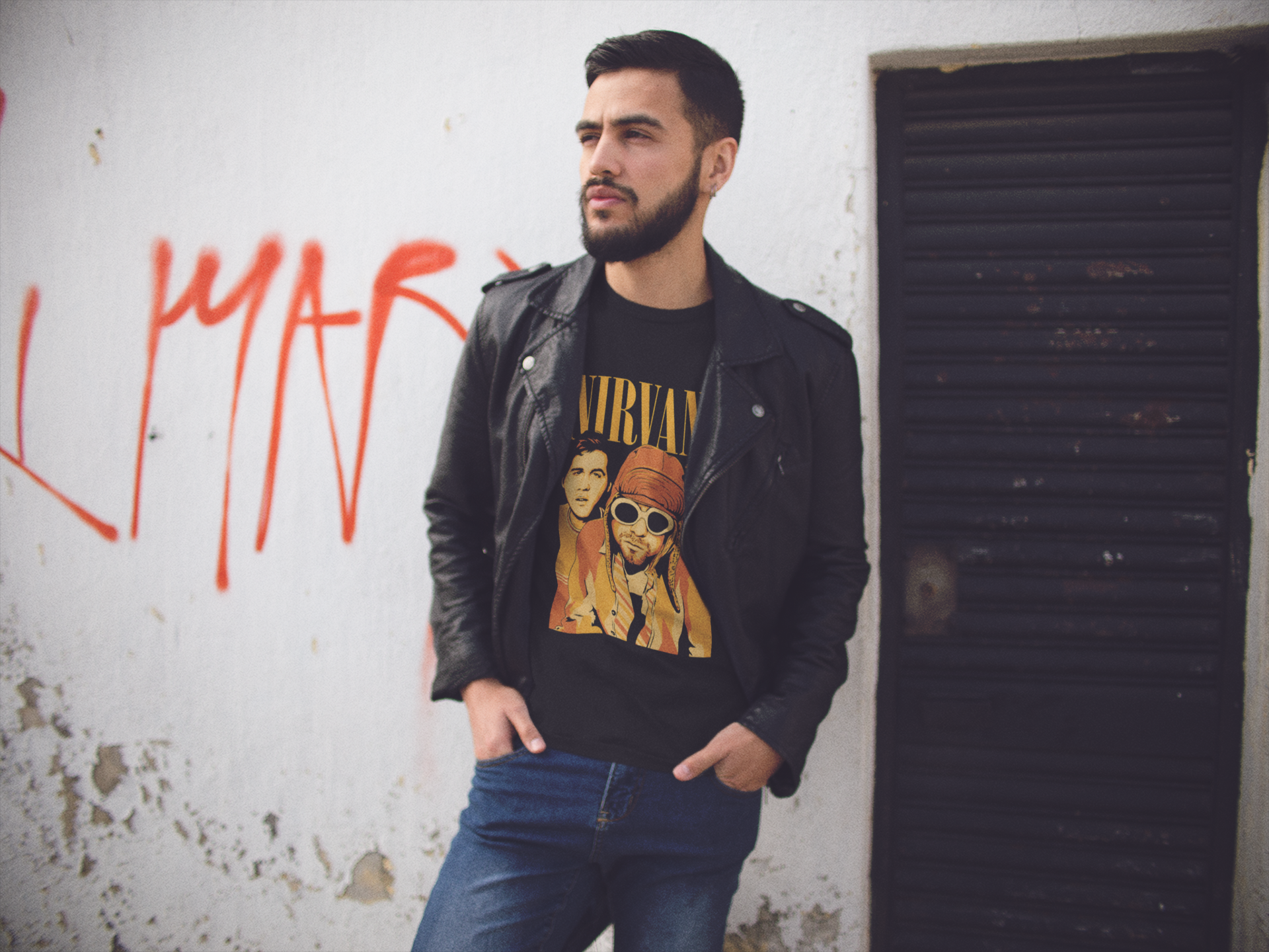 Playera Nevermind - Grunge el sonido de una Generación - Edición Limitada - Color Blanco y Negro
