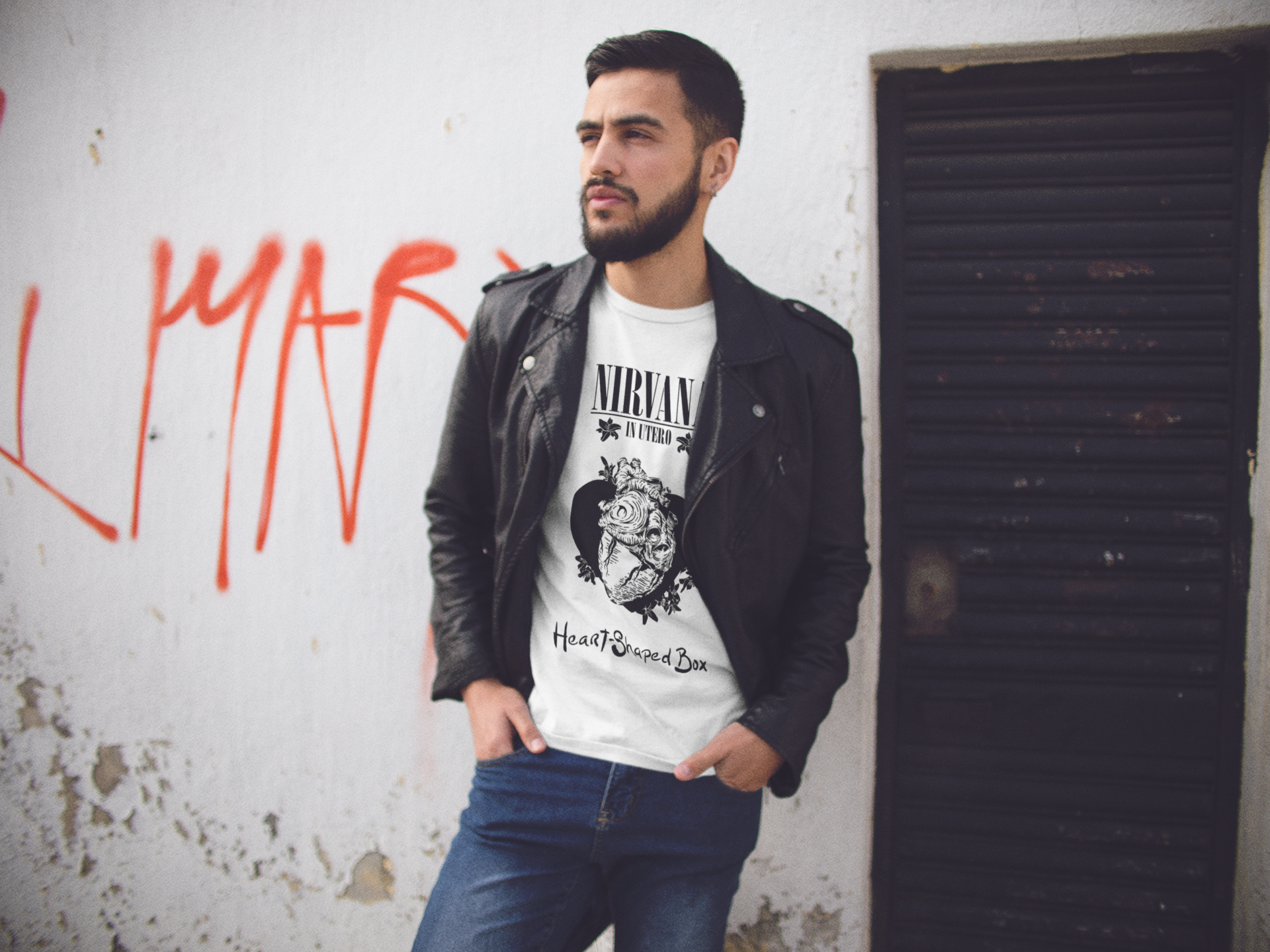 Playera Nirvana - In Utero - Heart-Shaped Box - Para fanaticos de la banda